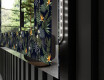 Backlit Decorative Mirror - Vintage Leaves #3