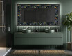 Backlit Decorative Mirror - Vintage Leaves #5