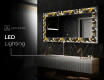 Backlit Decorative Mirror - Floral Symmetries #10