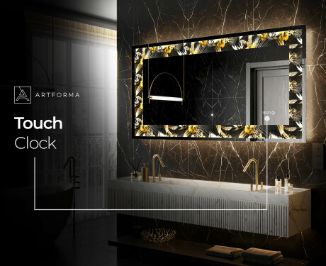 Backlit Decorative Mirror - Floral Symmetries #6