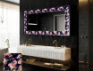 Backlit Decorative Mirror - Floral Layouts