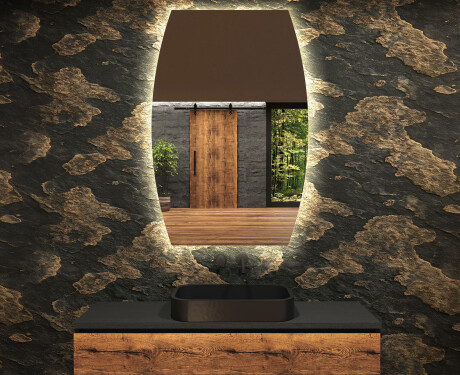 Irregular Mirror LED Lighted decorative design M221