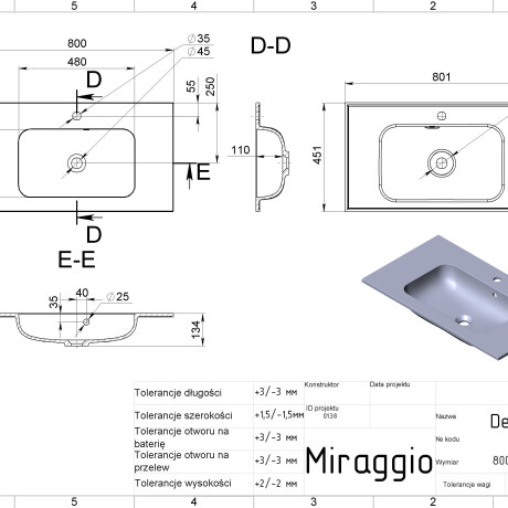 DELLA 800 Sink #4