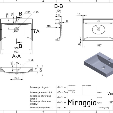 VARNA 600 Sink #4