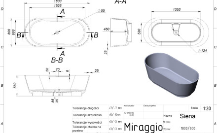 SIENA MIRASOFT Bathtub