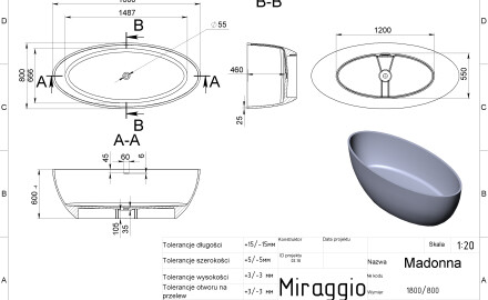 MADONNA MIRASOFT Bathtub