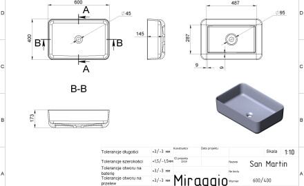SAN MARTIN MIRASOFT Sink