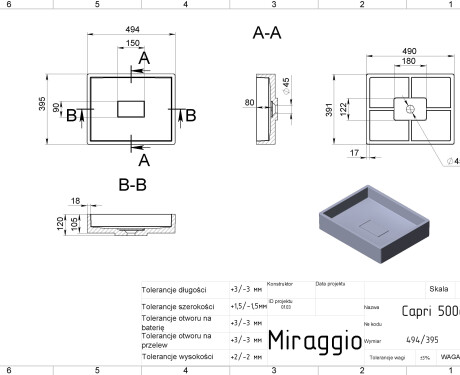 CAPRI MIRASOFT Sink