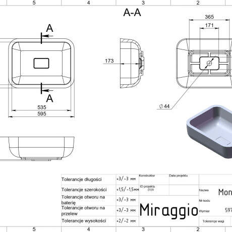 MONACO MIRASOFT Sink #1