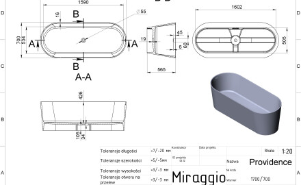 PROVIDENCE MIRASOFT Bathtub