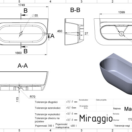 MADDALENA Bathtub #5
