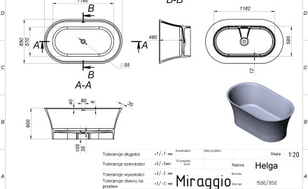 HELGA MIRASOFT Bathtub