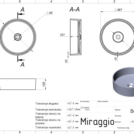 BERGAMO Sink #5