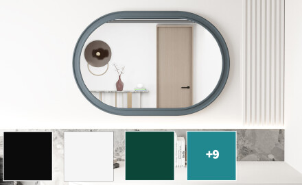 Bathroom mirror with MDF frame L301