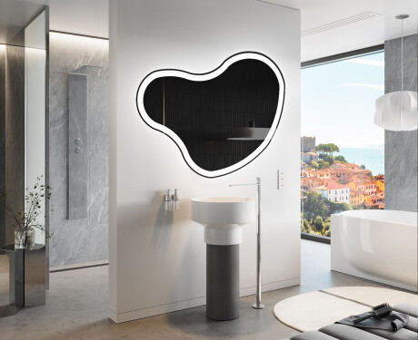 Irregular Mirror LED Lighted decorative design N222 #9