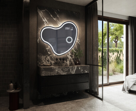 Irregular Mirror LED Lighted decorative design N223 #10