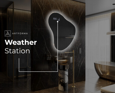 Irregular Mirror LED Lighted decorative design V221 #7