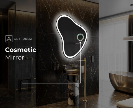 Irregular Mirror LED Lighted decorative design V222 #5