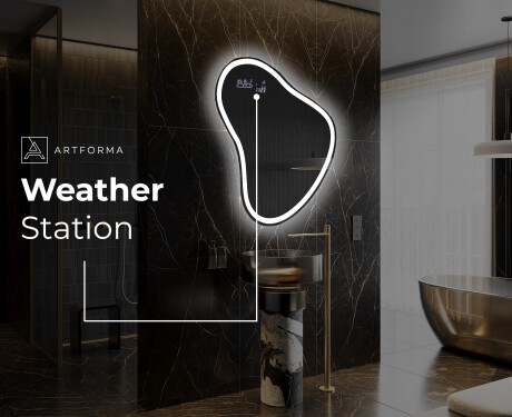 Irregular Mirror LED Lighted decorative design V222 #7