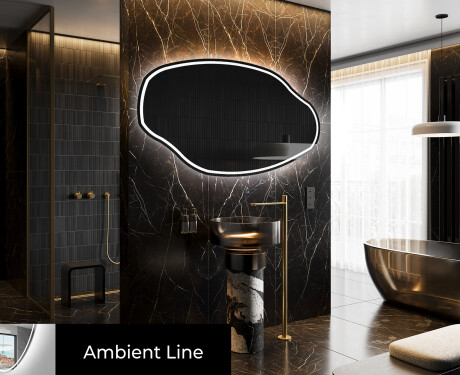 Irregular Mirror LED Lighted decorative design O223