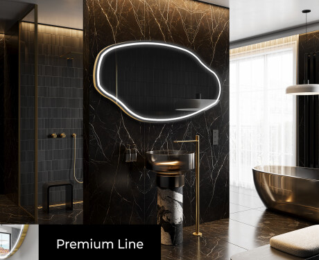 Irregular Mirror LED Lighted decorative design O223