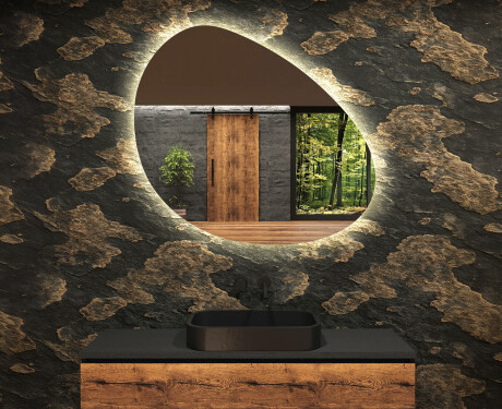 Irregular Mirror LED Lighted decorative design H221