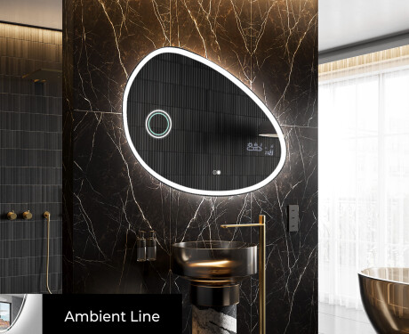 Irregular Mirror LED Lighted decorative design H222