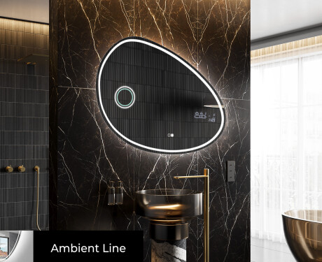 Irregular Mirror LED Lighted decorative design H223