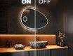 Irregular Mirror LED Lighted decorative design H223 #3