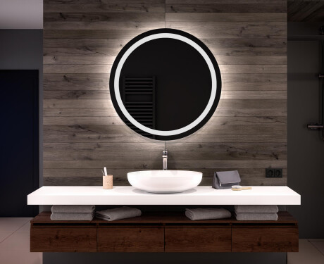 Illuminated Round LED Lighted Bathroom Mirror L33