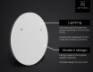 Illuminated Round LED Lighted Bathroom Mirror L33 #9