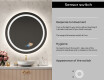 Illuminated Round LED Lighted Bathroom Mirror L33 #6