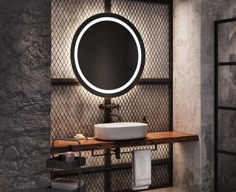 Illuminated Round LED Lighted Bathroom Mirror L33 #8