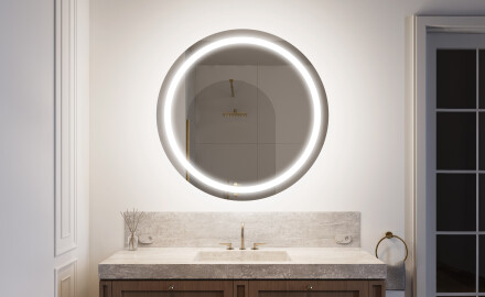 Illuminated Round LED Lighted Bathroom Mirror L33