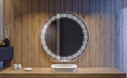 Illuminated Round LED Lighted Bathroom Mirror L35
