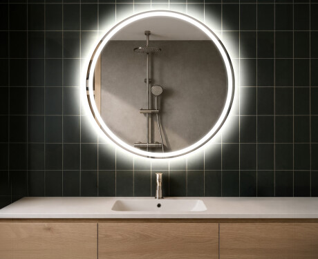 Illuminated Round LED Lighted Bathroom Mirror L76