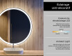 Illuminated Round LED Lighted Bathroom Mirror L76 #8