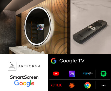 Illuminated Round LED Lighted Bathroom Mirror L76 #8