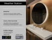 Round Backlit LED Bathroom Mirror L82 #3