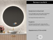 Round Backlit LED Bathroom Mirror L82 #5