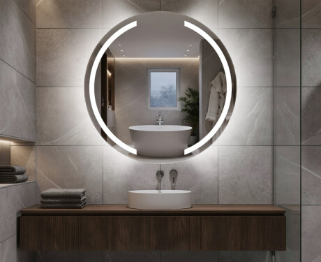 Illuminated Round LED Lighted Bathroom Mirror L97