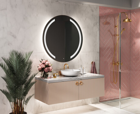 Illuminated Round LED Lighted Bathroom Mirror L97 #8