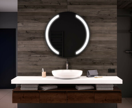 Illuminated Round LED Lighted Bathroom Mirror L97 #1