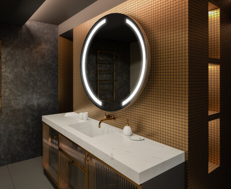 Illuminated Round LED Lighted Bathroom Mirror L97 #2