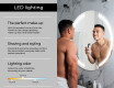 Illuminated Round LED Lighted Bathroom Mirror L97 #6