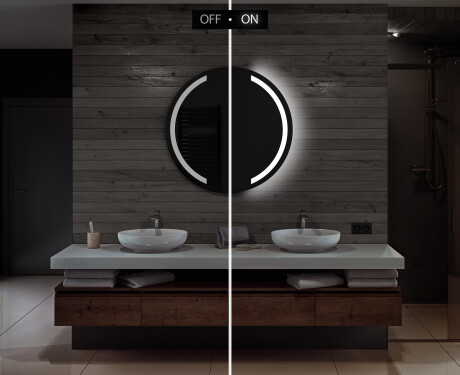 Illuminated Round LED Lighted Bathroom Mirror L97 #5