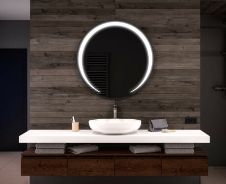 Illuminated Round LED Lighted Bathroom Mirror L98