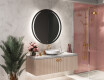 Illuminated Round LED Lighted Bathroom Mirror L99 #8