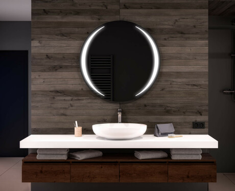 Illuminated Round LED Lighted Bathroom Mirror L99 #1