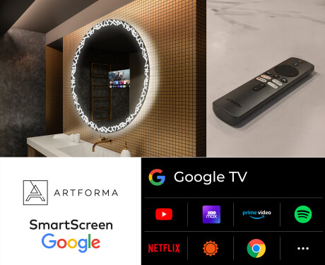 Illuminated Round LED Lighted Bathroom Mirror L115 #8